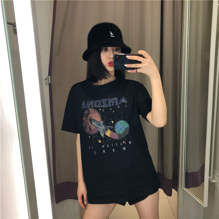 2021 Fashion Clothing short sleeve t shirt Women loose neck round large size blouse clothes