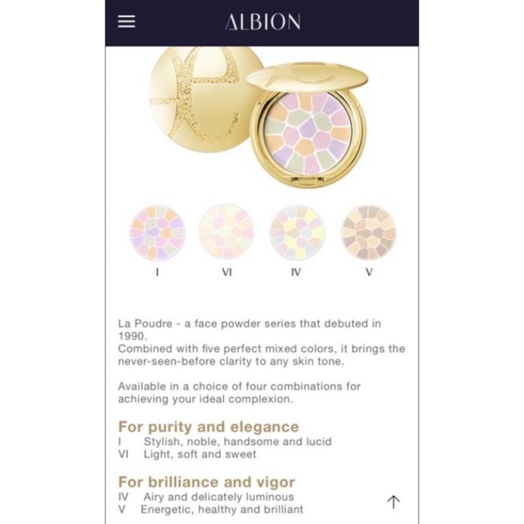 Phấn Phủ Elégance La Poudre dưỡng da / makeup