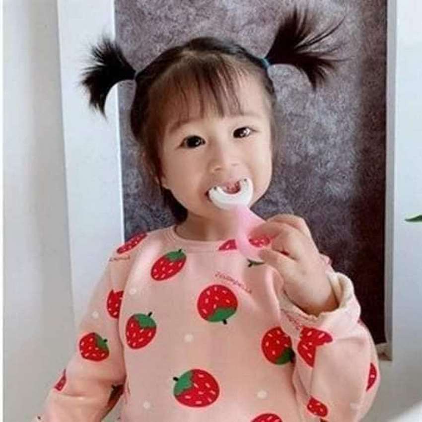 Bàn chải đánh răng hình chữ u bàn chải đánh răng cho bé siêu mềm dễ sử dụng DANA