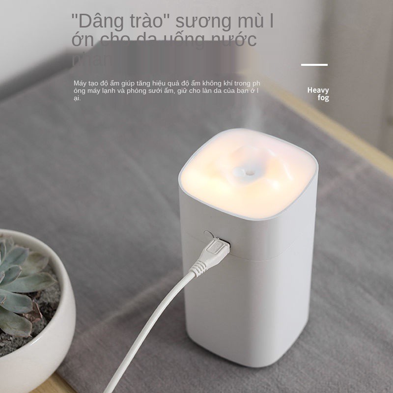 Máy phun sương tạo ẩm mini USB dành cho sinh viên công suất lớn nhỏ câm sạc tại nhà để bàn văn phòng