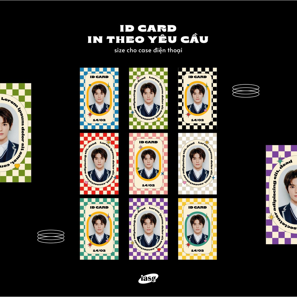 In ảnh thẻ ID card theo yêu cầu - ảnh chuyên dùng để nhét ví tiền,nhét case điện thoại độc lạ chỉ có tại IASG