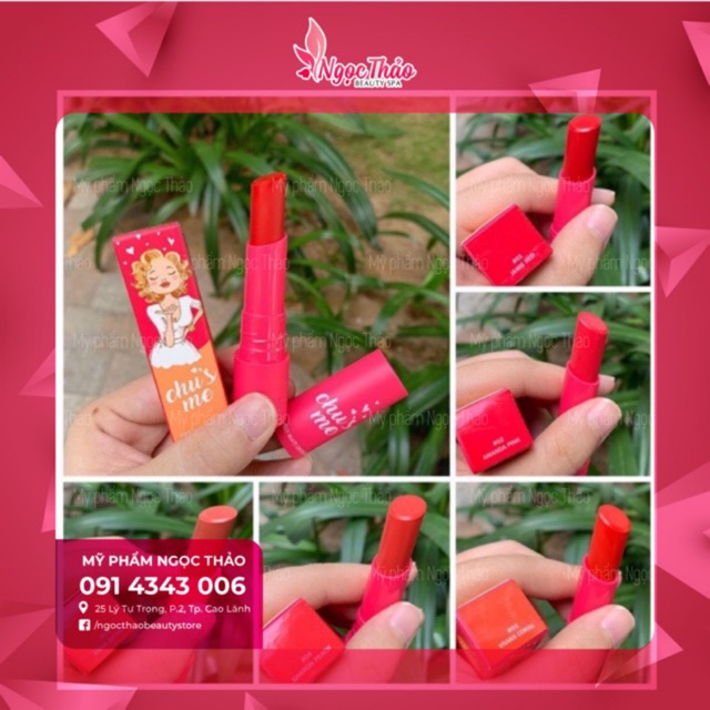 Son môi bền màu lâu trôi tông màu hợp xu hướng Chu Me | BigBuy360 - bigbuy360.vn