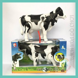 Đồ chơi mô hình 💖𝑭𝑹𝑬𝑬𝑺𝑯𝑰𝑷💖 Con bò sữa biết đi, phát nhạc vui nhộn cho bé