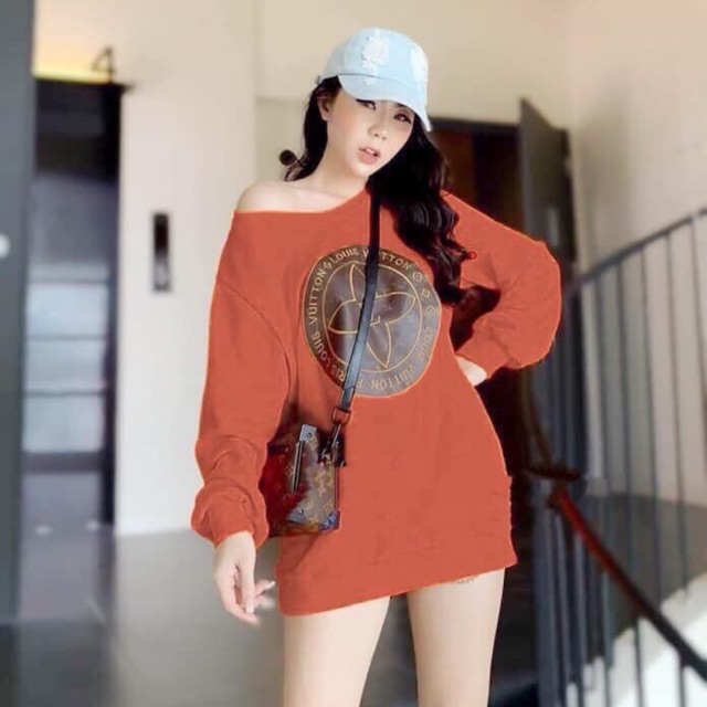 Áo nỉ cam hot hit