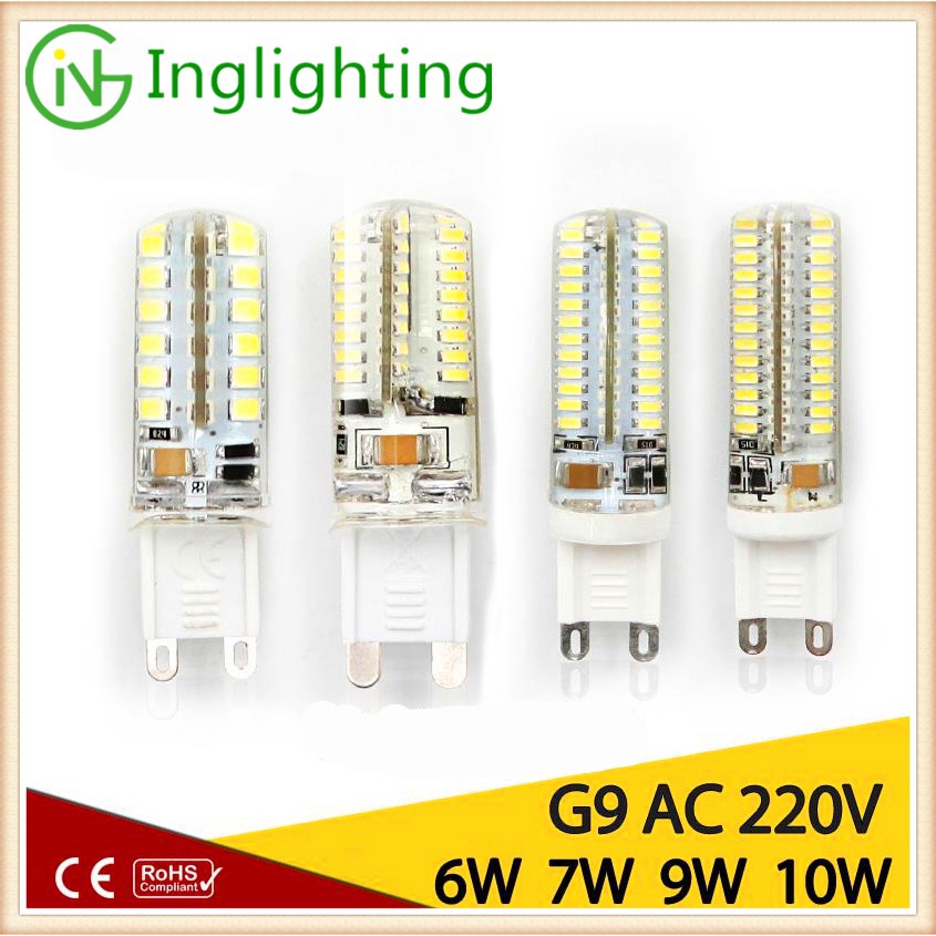 Bóng đèn LED Halogen G9 AC220V 6W 7W 9W 10W SMD3014 2835 tiết kiệm điện