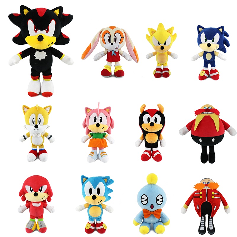 25cm Super Sonic Ugandan Knuckles Plush Toy Soft Stuffed Figure Doll Home Decoration girl gift