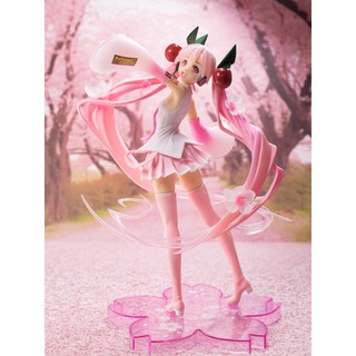 Mô Hình Anime Hatsune Miku Tóc Hồng Dễ Thương - Cao 18cm Không Hộp