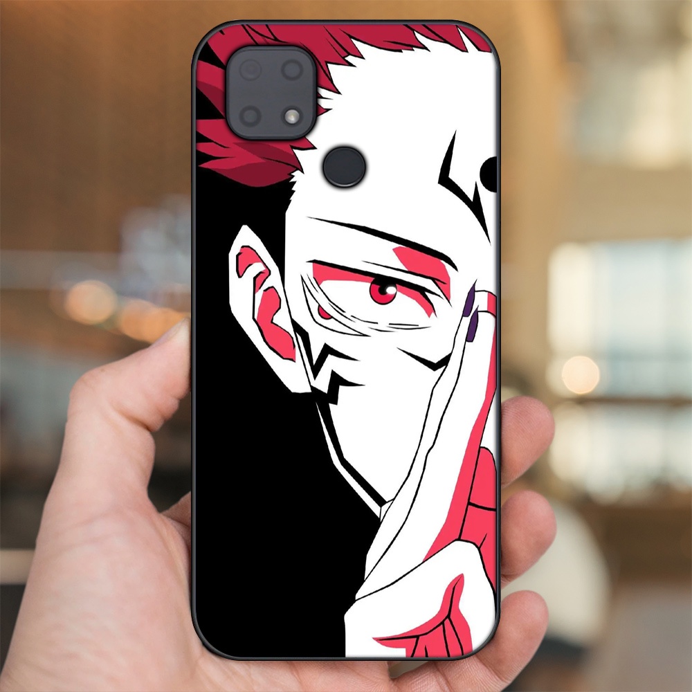 Ốp lưng Xiaomi Redmi 10C viền đen in hình Yuji Jujutsu Kaisen