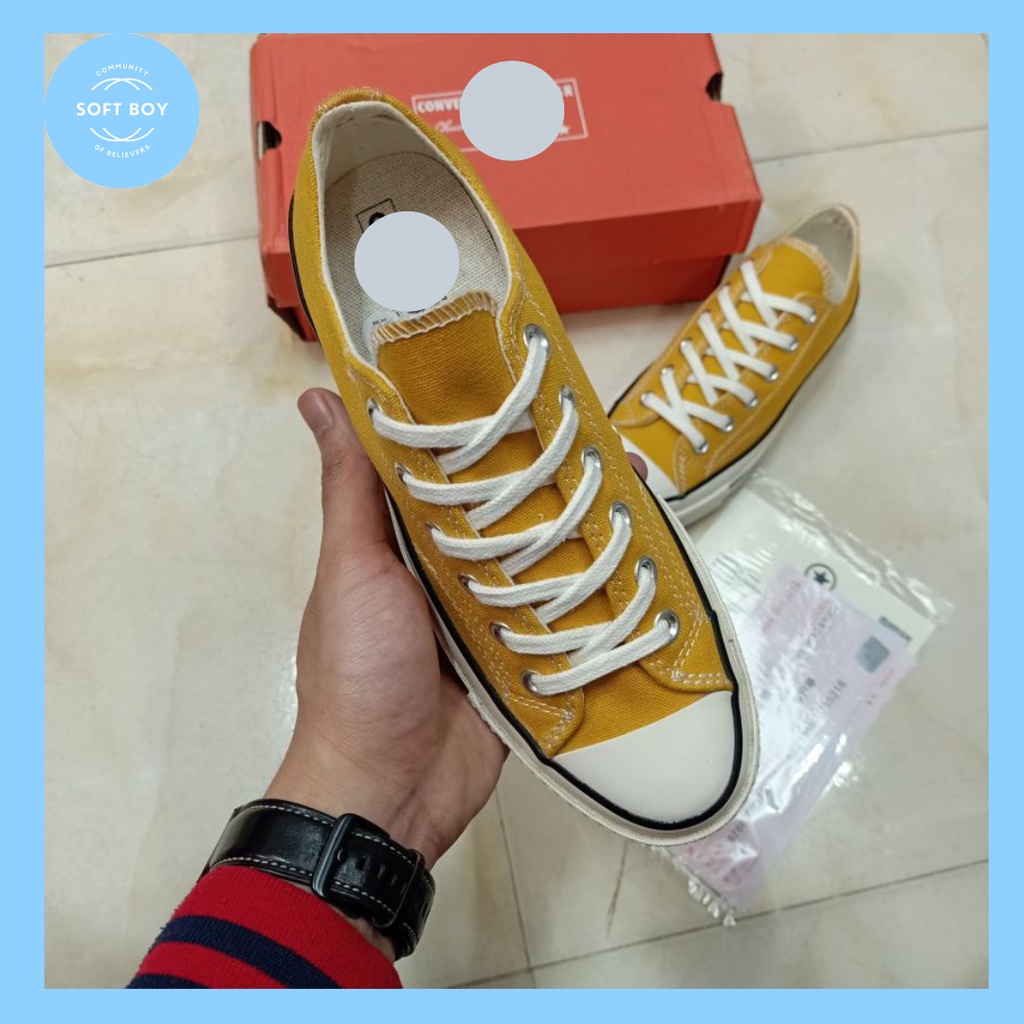 Giày Sneaker converse 1970s màu vàng cổ thấp-  Giày Classic Siêu Hot, Phong cách soft boy- Hàng loại đẹp