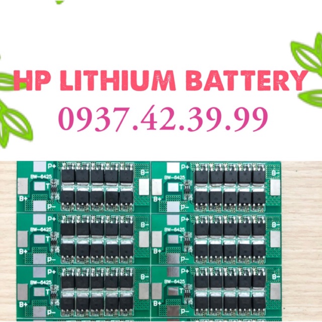 Mạch bảo vệ pin Lion 1S 3.7V 25A