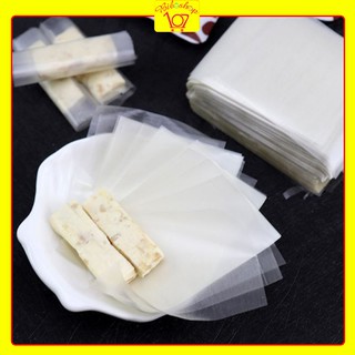 Bộ 500 tờ giấy gạo gói kẹo Nougat, kẹo dừa, kẹo sữa