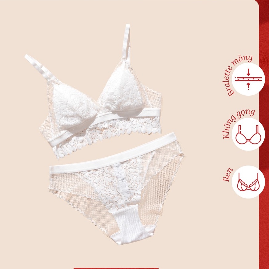 Bộ đồ lót nữa Venus Charm 5079 mút mỏng không gọng ưu tiên sự thoải mái dễ chịu