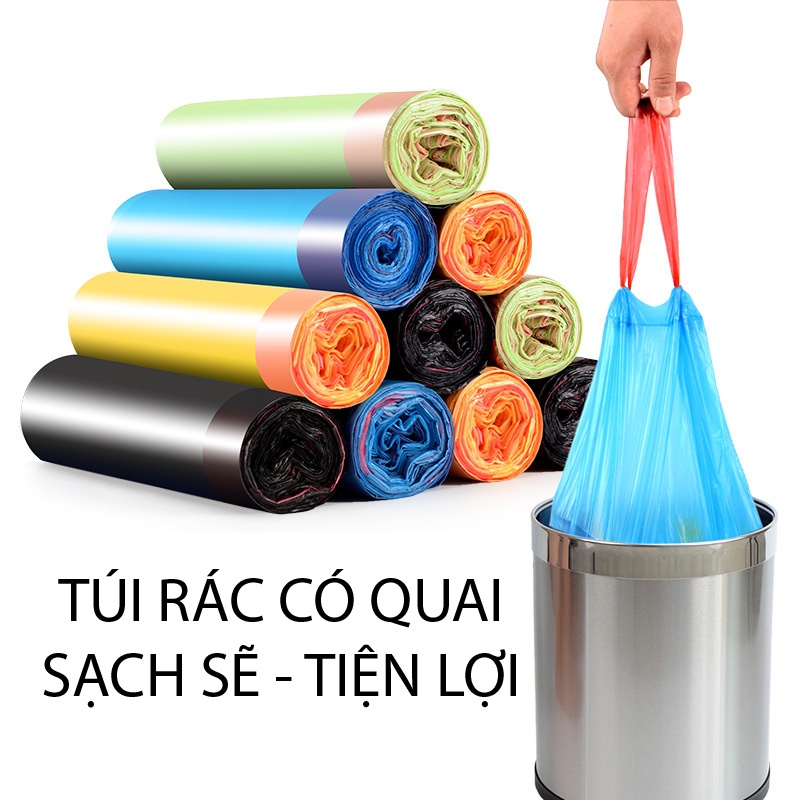 Cuộn Túi Đựng Rác Có Quai Xách Tiện Lợi