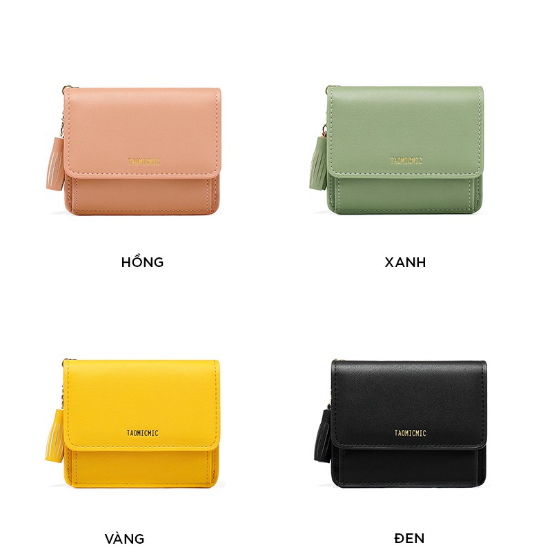 Ví nữ ngắn mini cao cấp cute dễ thương nhỏ gọn bỏ túi gập VD520