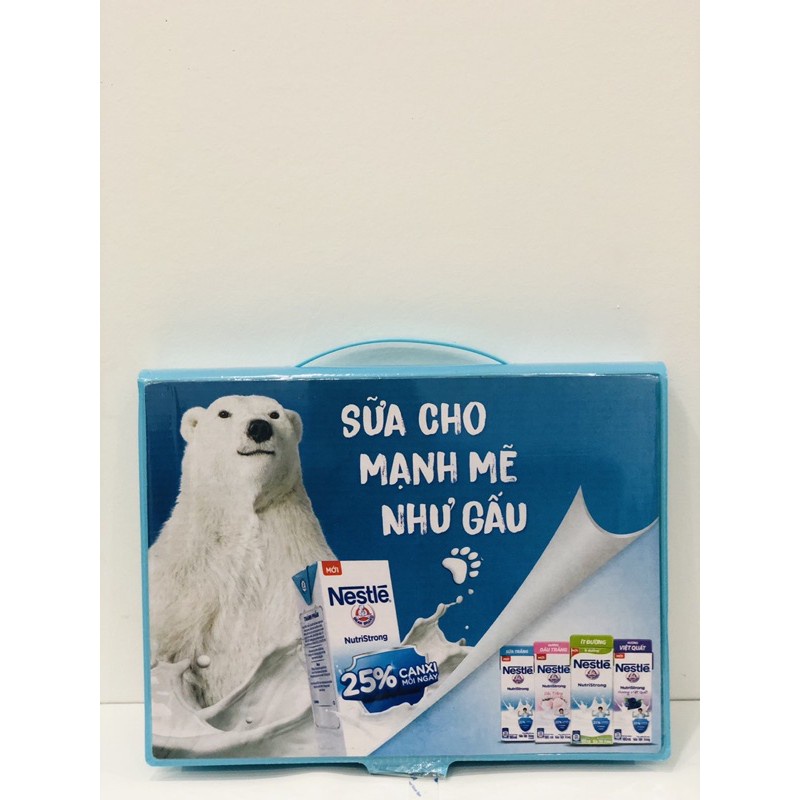 HỘP BÚT MÀU LOẠI NHỎ 41 CHI TIẾT DÀNH CHO BÉ - NESTLE GẤU MÓN QUÀ CHO BÉ (khosithuanthanh)