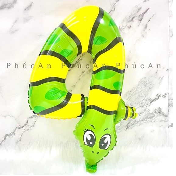 Bóng kiếng số hình thú ngộ nghĩnh dễ thương cho bé trai bé gái 40cm