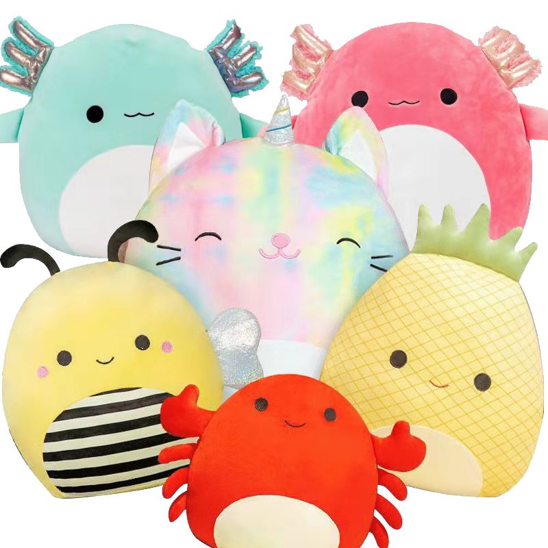 Thú Nhồi Bông Mềm 20cm Màu Xanh Lá / Hồng / Hồng / Vàng Cho Bé Gái