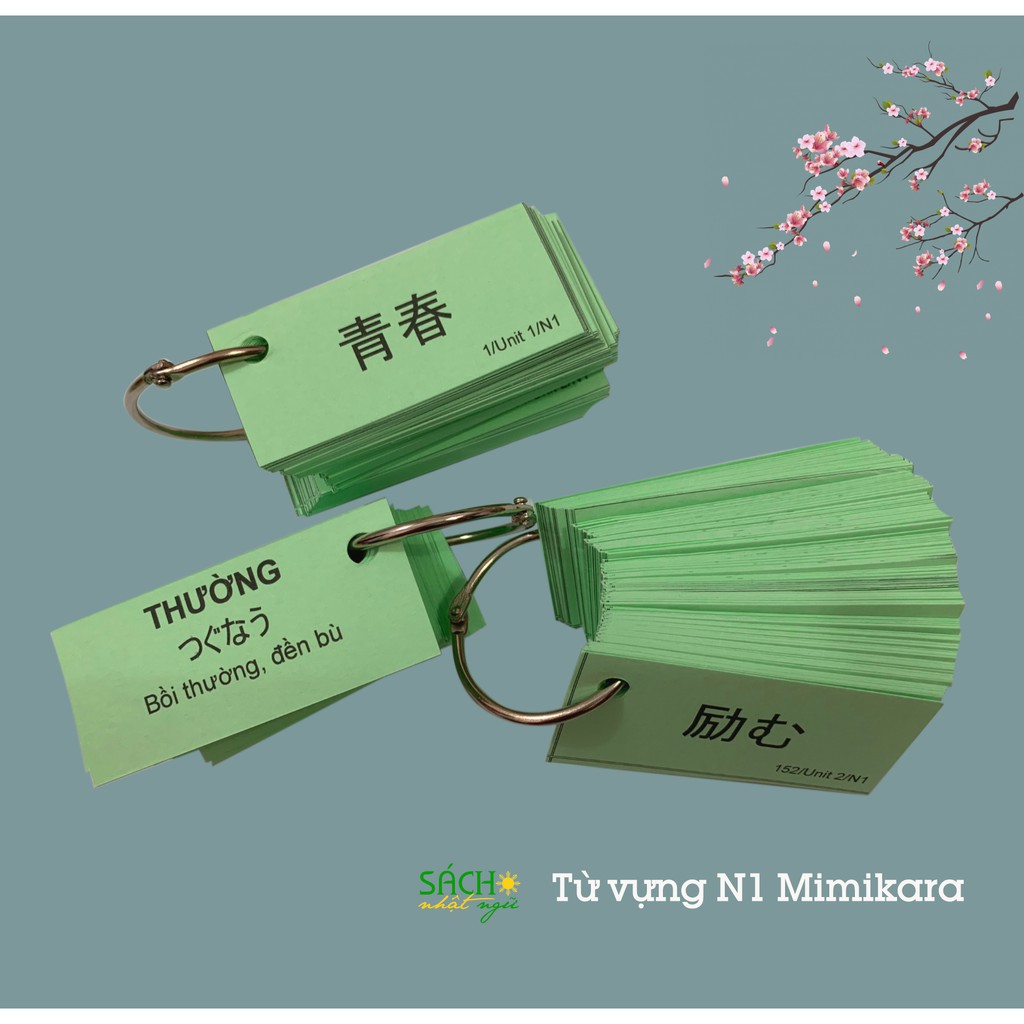 Flashcard từ vựng Tiếng Nhật Mimikara N1