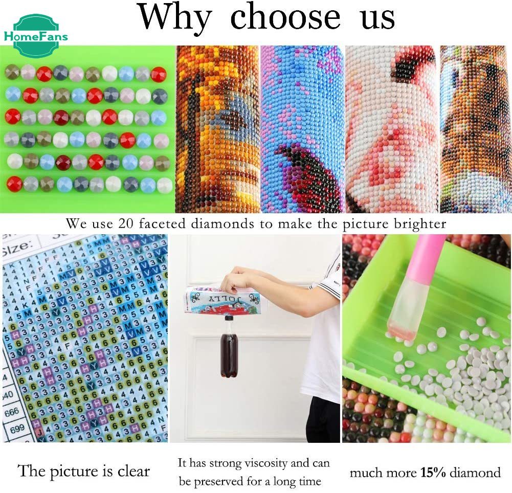 Bộ tranh đính đá 5D họa tiết phong cảnh độc đáo kích thước 30x30cm DIY dùng trang trí nhà cửa