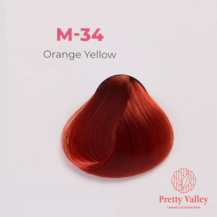 Thuốc nhuộm tóc màu cam ánh vàng Molokai 60ml M34 - Pretty Valley Store