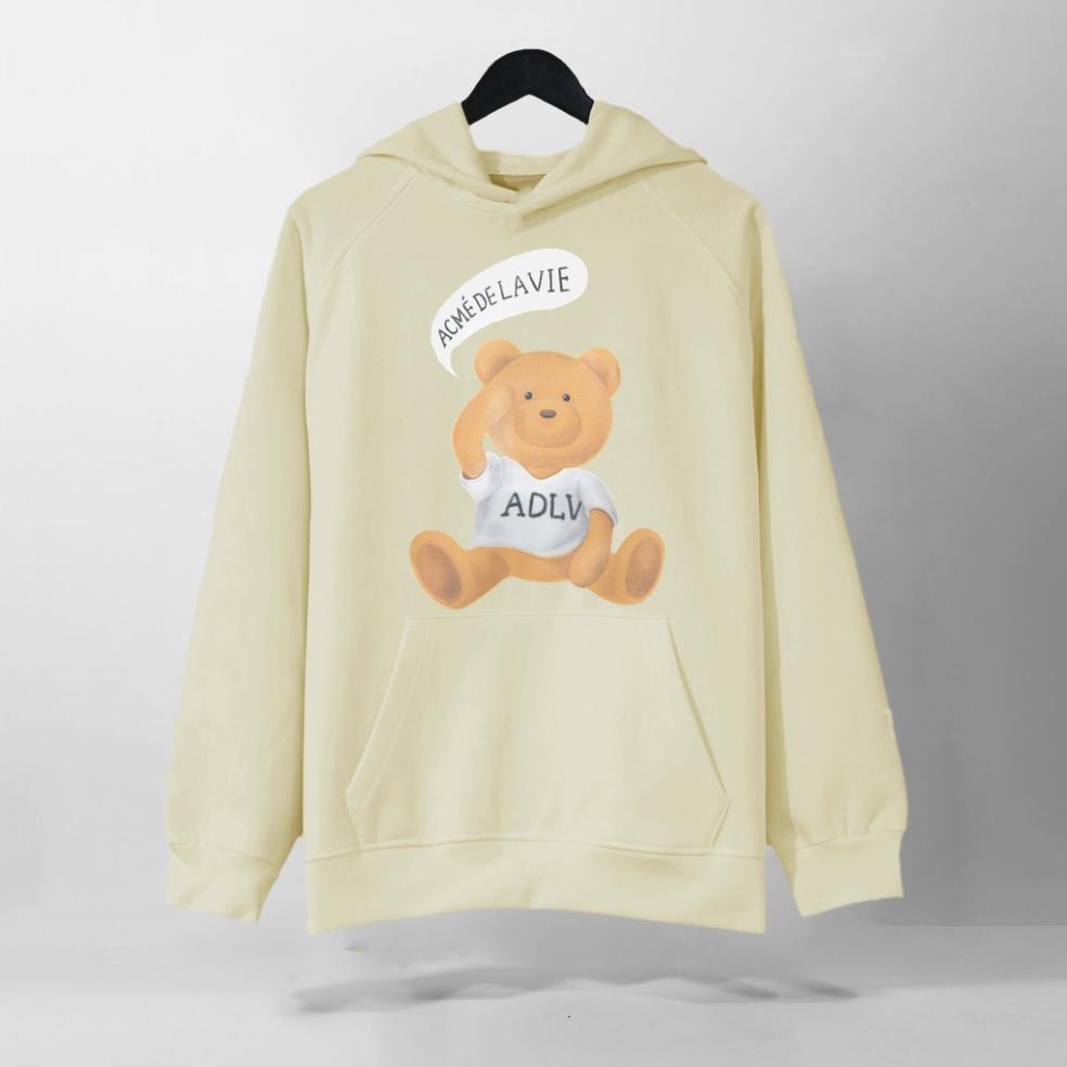 Áo Nỉ HOODIE ADLV Speech Balloon Teddy Bear, Form RỘNG chuẩn Xu Hướng, nỉ bông Cao Cấp Unisex Nam Nữ, KKIM Style