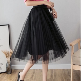 [Jamela Store] Chân váy xếp ly midi