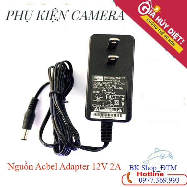 [GIÁ HỦY DIỆT] Nguồn Acbel Adapter 12V 2A Dành Cho Camera