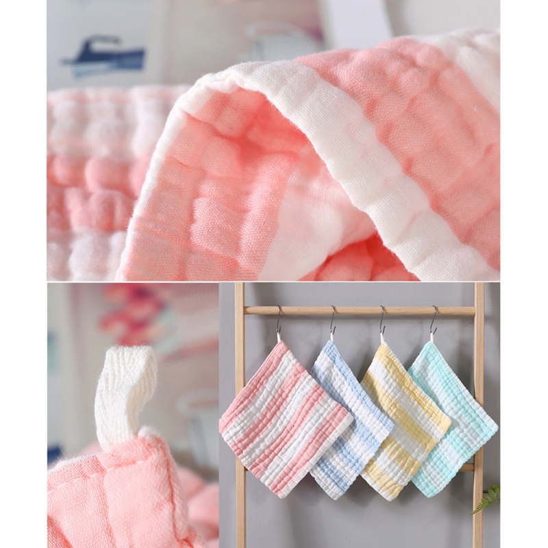 Bộ 4 Yếm Ăn Cotton Mềm Mại Thấm Hút Tốt Cho Bé