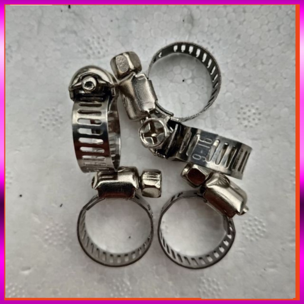 [GIÁ TỐT]  Đai xiết Inox, cổ dê Inox, quai nhê Inox 6-12, 9-16 mm