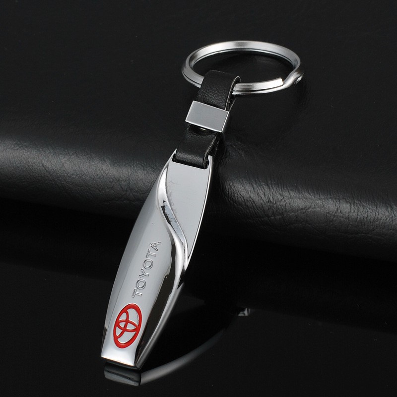 Móc treo chìa khóa ô tô khắc logo các hãng xe Toyota, Mazda, Chevrolet,Ford, Land Rover,Kia