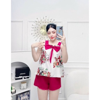 Bộ 2 dây lụa satin phối nơ