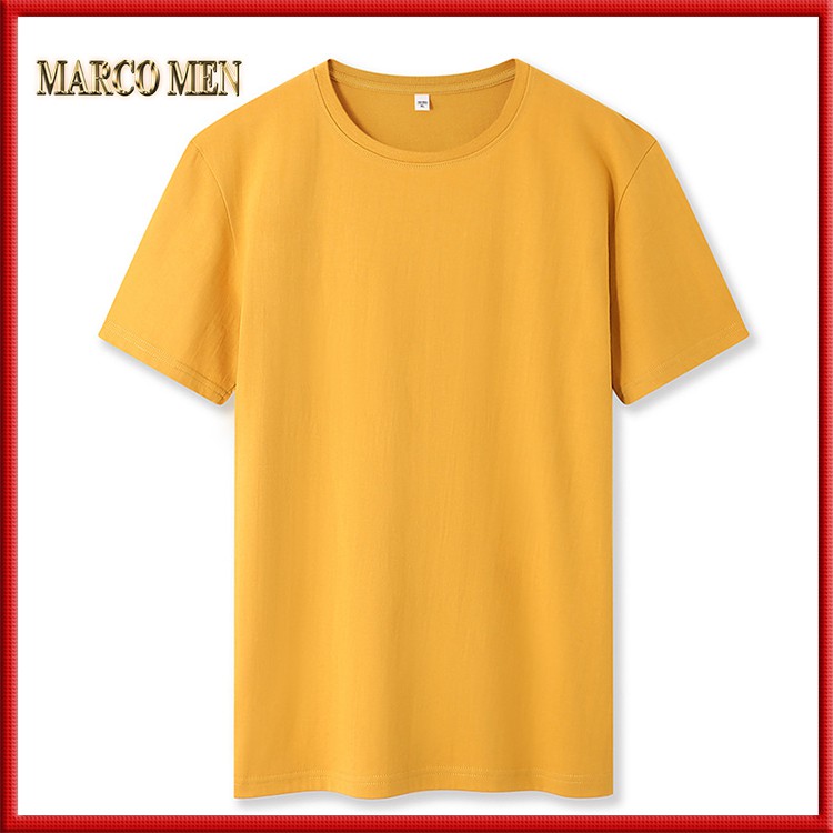 Áo thun nam nữ trơn vải cotton co giãn dày dặn thấm hút mồ hôi form Regular fit ATN01