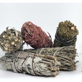 Bó lá xô thơm đen Black Sage Smudge Incense 4"-5" Bundle (Song An Eco)