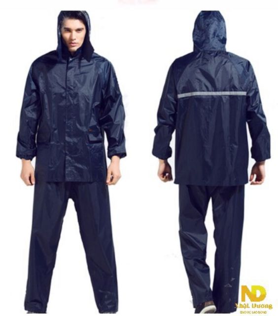 Áo mưa vải nhựa nguyên bộ size XL