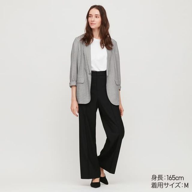 Quần tây nữ ống rộng thanh lịch, duyên dáng của UNIQLO