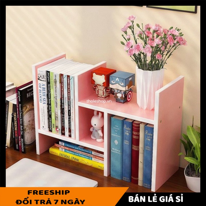 Kệ để bàn nhiều ngăn 🎉SALE ️🎉  Giá sách đựng đồ bằng gỗ cao cấp tủ tự lắp ráp 9617