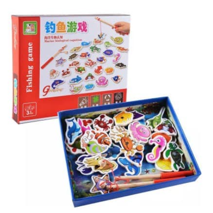 BỘ ĐỒ CHƠI CÂU CÁ GỖ 32 CON LOẠI ĐẸP ,GIÚP BÉ PHÁT TRIỂN THÔNG MINH HƠN