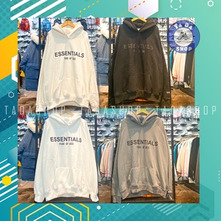 Áo hoodie đen oversize Nam Nữ ESSENTIAL FOG ảnh thật