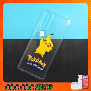 Ốp lưng sony hình pikachu dễ thương, bảo vệ camera sony xperia 1/ xperia 5/ xz1/ xz2