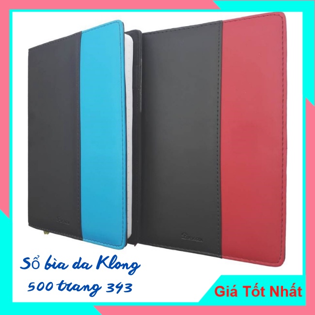 Sổ bìa da Klong B5 500 Trang Bureau Mã Số 343