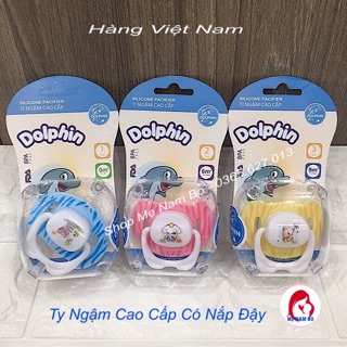 TI NGẬM ( NÚM VÚ GIẢ ) CAO CẤP DOLPHIN , dạng hộp có nắp đậy cho 3 bước( b1,b2,b3)