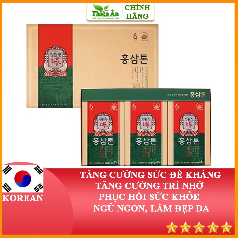 Nước Hồng Sâm Pha Sẵn KGC Cheong Kwan Jang Tonic Original 30 Gói x 50ml