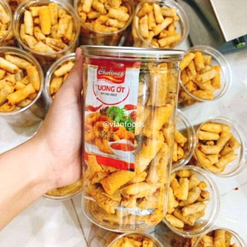 hủ pet-250gr chả giò mini giòn rụm