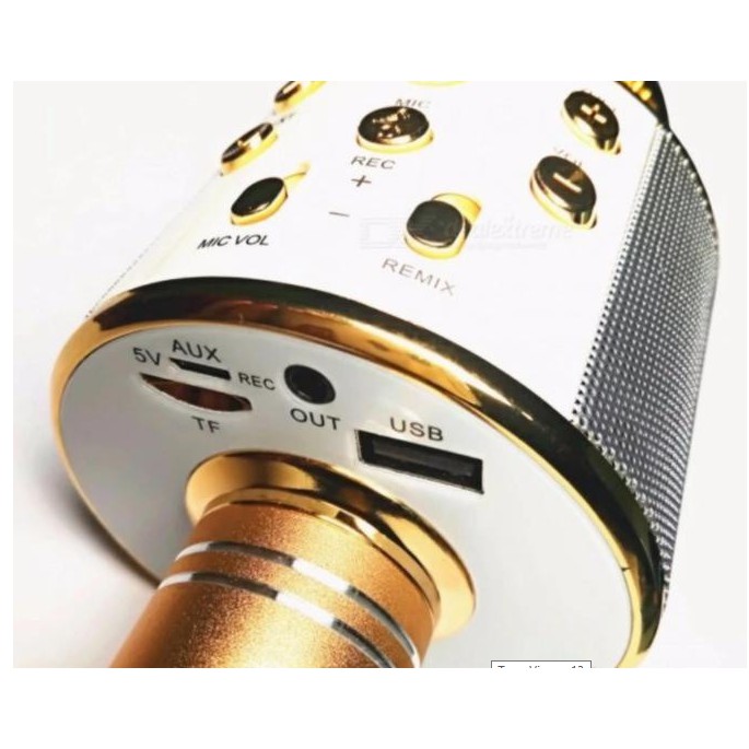 MIC HÁT KARAOKE W858 v8 kiêm loa chất lượng cao - MIC HÁT KARAOKE W858