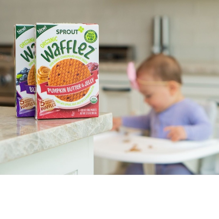 Bánh Wafflez hữu cơ Sprout Organics cho bé