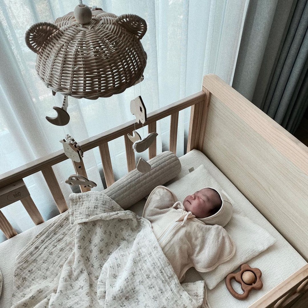 Đồ Chơi Chuông Gió Phát Nhạc Treo Giường Cho Bé
