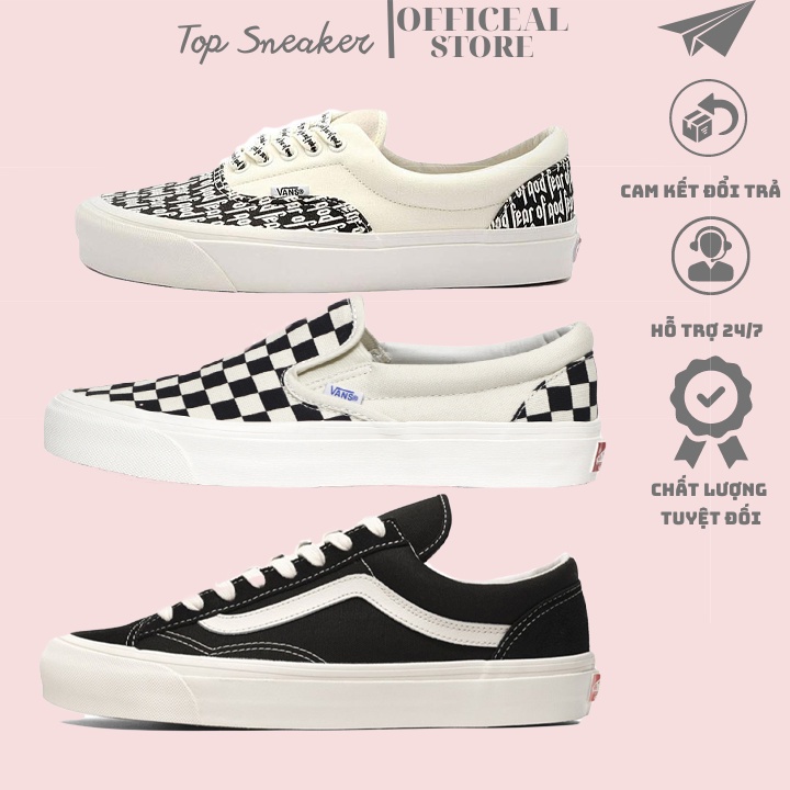GIÀY VANS VAULT OLD SKOOL MÀU ĐEN Full box bill  Giày VANS caro , VANS vans fear of god thể thao nam nữ 2021