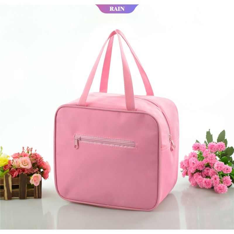 Túi Đựng Hộp Cơm Trưa / Thức Ăn Trưa In Họa Tiết Hello Kitty Dễ Thương Tiện Dụng Mang Theo Du Lịch Dã Ngoại Cho Nữ