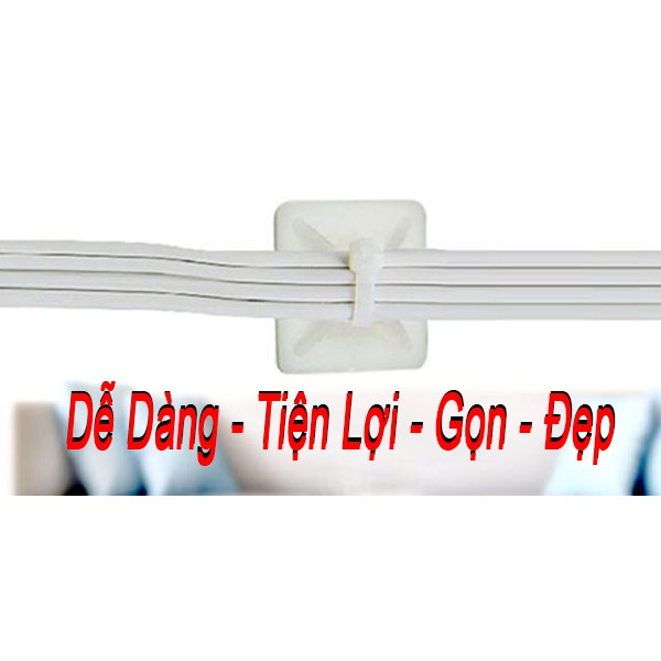 Đế Miếng Dán dây rút, dây thít - 38x38mm - 10 cái