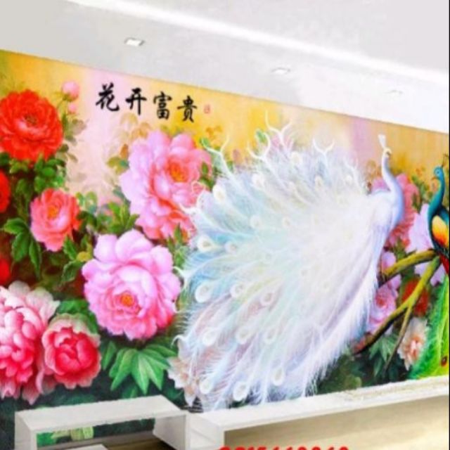 Tranh thêu chỉ lụa kt 195x86